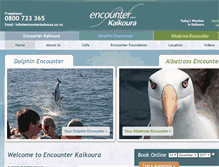 Tablet Screenshot of encounterkaikoura.co.nz